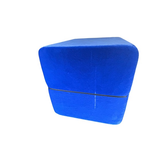 Liberator Esse Positioning Pillow Royal Blue Velvet Microfiber with Travel Bag - Picture 5 of 9